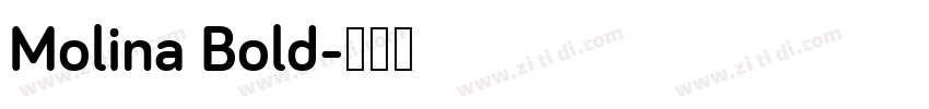 Molina Bold字体转换